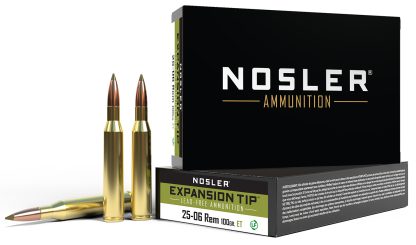 Nosler 40238 E-Tip 25-06Rem 100gr E Tip Lead Free 20 Per Box/10 Case