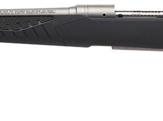 Savage Arms 57085 110 Storm Full Size 223 Rem 4+1 22" Matte Button-Rifled Barrel, Matte Drilled & Tapped Stainless Steel Receiver, AccuStock Matte Gray Synthetic Stock, Left Hand