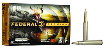Federal P270TT1 Premium  270Win 130gr Trophy Bonded Tip 20 Per Box/10 Case