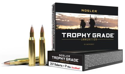 Nosler 60010 Trophy Grade  257Roberts 110gr Nosler AccuBond 20 Per Box/10 Case