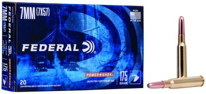 Federal 7A Power-Shok 7mmMauser 175gr Jacketed Soft Point 20 Per Box/10 Case