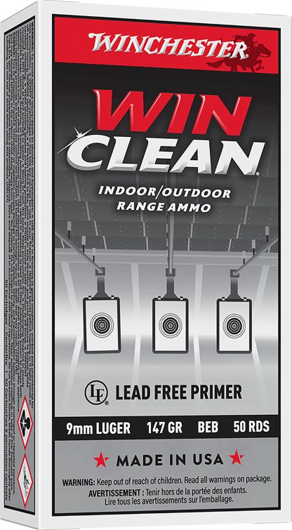 Winchester Ammo WC93 Super X  9mmLuger 147gr Winclean Brass Enclosed Base 50 Per Box/10 Case