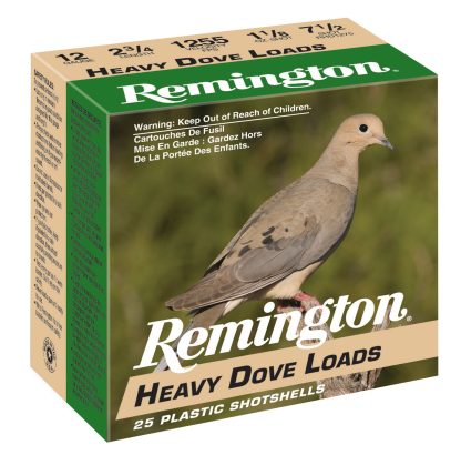Remington Ammunition 28755 Heavy Dove Loads  12Gauge 2.75" 1 1/8oz 7.5Shot 25 Per Box/10 Case