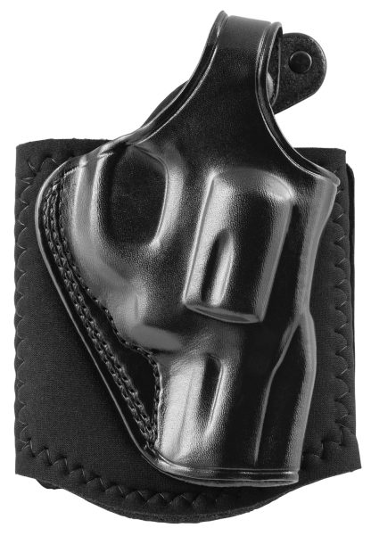 Galco AG298B Ankle Glove Size Fits Ankles up to 13" Black Leather Hook & Loop Compatible w/Glock 29/30/30S Right Hand