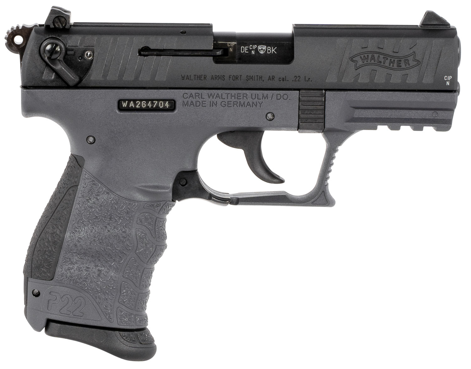 WALTHER ARMS P22Q 22LR 10+1 3.4" TUNGSTEN #