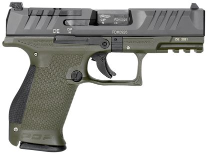 WALTHER ARMS PDP 9MM CPT 4" BLK/GRN OR 15+1