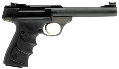 Browning 051448490 Buck Mark Practical *CA Compliant 22 LR 10+1 5.50" Taper Bull Barrel, Matte Black Serrated Steel Slide, Matte Gray Aluminum Frame & Black Ultragrip RX Grips