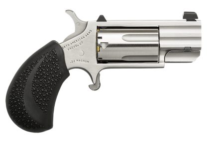 NORTH AMERICAN ARMS PUG 22MAG REV 1" SS WHITE DOT