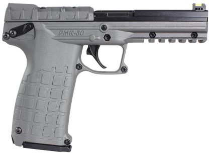 Kel-Tec PMR30TACGY PMR30 22 WMR 30+1 4.30" Fluted Steel Barrel, Black/Gray Serrated Slide, Gray Polymer Frame w/Picatinny Accessory Rail, Gray Textured Polymer Grip