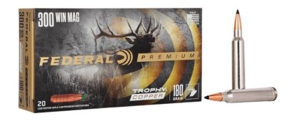 Federal P300WTC1 Premium  300WinMag 180gr Trophy Copper 20 Per Box/10 Case