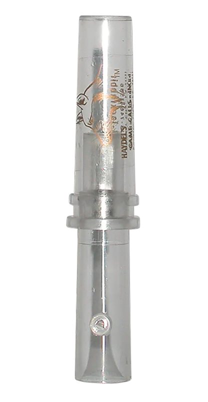 Haydel's Game Calls GHJ Government Hunter Baby Rabbit Open Call Double Reed Baby Cottontail/Jackrabbit Sounds Attracts Predators Clear Acrylic