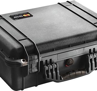 Pelican 1520000110 Protector Case Black Polypropylene Holds Handgun