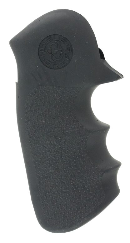 Hogue 47000 Monogrip Finger Grooves Black Rubber with Finger Grooves for Colt King Cobra, Anaconda