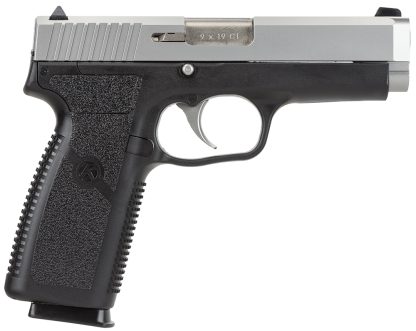 Kahr Arms CT9093 CT9  9mm Luger 8+1, 4" Stainless Steel Barrel, Matte Serrated Stainless Steel Slide, Black Polymer Frame, Black Textured Polymer Grip, No Safety, Right Hand