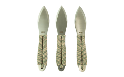 SOG FLING THRWNG KNVS 2.8" 3PK W/STH