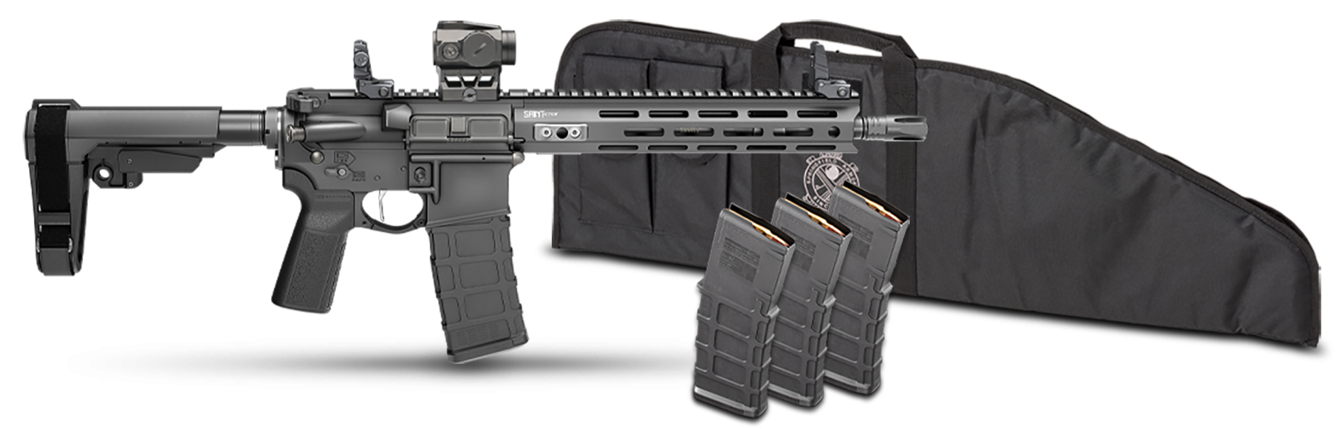 Springfield Armory STV9115556BPV2PAC SAINT Victor V2 Gear Pac 5.56 NATO 30+1 11.50" Black Melonite Barrel, M-LOK Handguard, Black Hardcoat Anodize Aluminum Receiver w/Picatinny Rail, Black Polymer SB