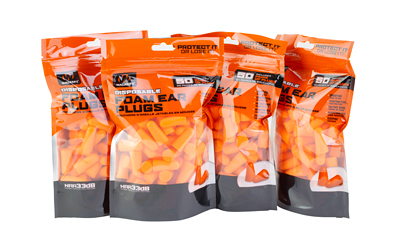 WALKER'S FOAM EAR PLUGS 200PK ORG