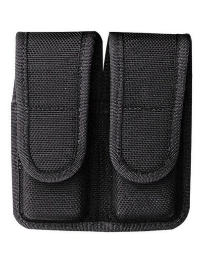 Bianchi Model 7302H AccuMold Double Magazine Pouch Kahr T40 Hidden Snap Black