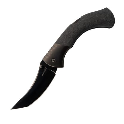 Cold Steel Black Sable XHP Folding Knife 4-1/5" Tanto Blade Black