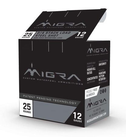 Migra Waterfowl Steel Shot Shotshells 12 ga 3" 1-1/4 oz 1430 fps #4#6 25/ct
