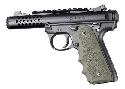 Ruger 22/45 MKIV Rubber Grip with Finger Grooves OD Green
