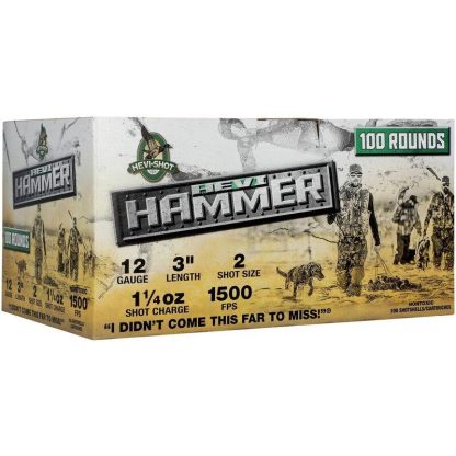 Hevi-Shot HEVI-Hammer Shotshells 12ga 3" 1-1/4oz 1500 fps #2 100/ct