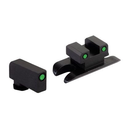 Ameriglo Optic Compatible Sight Set for Glock 43X/48 A-Cut Green with Black Front and Back