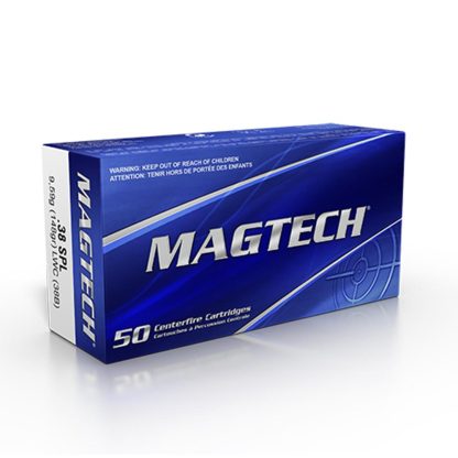 MagTech Handgun Ammunition .38 Spl 148 gr LWC 710 fps 50/ct