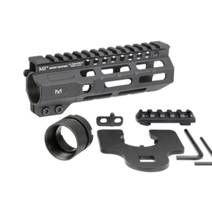Midwest Industries Combat Rail One Piece Free Float M-LOK Handguard 6" Black