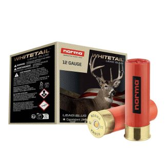 Norma WHITETAIL Shotshells 12ga 2-3/4" 1oz 1600 fps Slug 25/ct