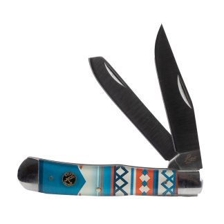 ABKT Roper Trapper Sunset Series Knife 2 Blades