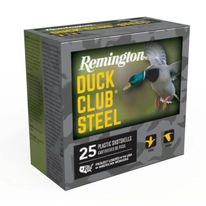 Remington Duck Club Steel Shotshells 12ga 2-3/4" 1-1/8oz 1375 fps #3 25/ct