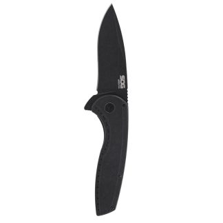 SOG Knives Aegis FLK 2.0 Folding Knife 3-1/4" Drop Point Blade Black Blister
