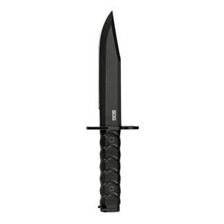 SOG Knives BAR15C Clip Point Bayonet Fixed Knife 7-1/10" Clip Point Blade Black