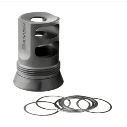 Banish 4673 30-Gold/46 Muzzle Brake 5/8x24 Black