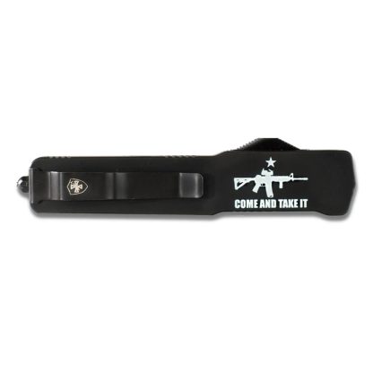 Templar Knives Premium Weighted Come and Take It Slim Knife 3-1/8" Drop Point Blade Black