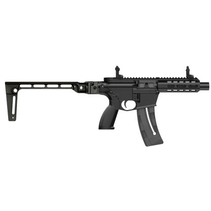 Retay RA1522 Pistol .22 LR 25rd Magazine 8" Threaded Barrel Black Aluminum M-LOK Forend Folding Stock
