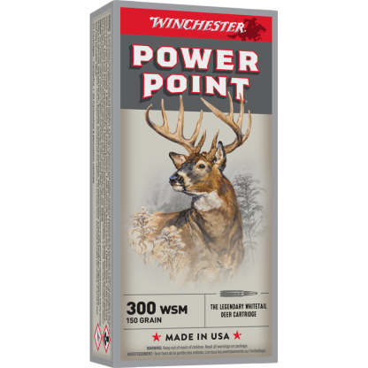 Winchester Super-X Power Point Rifle Ammunition .300 WSM 150 gr. PSP 3270 fps 20/ct