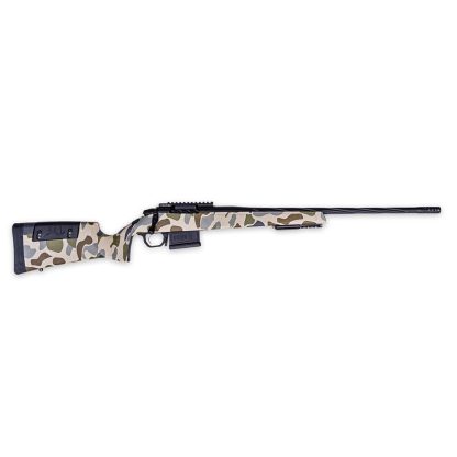 Weatherby 307 HUSH Rifle 7mm Backcountry 5rd Capacity 20" 1/2x28 Threaded Cerakoted Barrel Tundra Camo