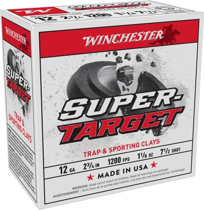 Winchester Ammo TRGT12M7 Super-Target Heavy 12Gauge 2.75" 1 1/8oz 7.5Shot 25 Per Box/10 Case