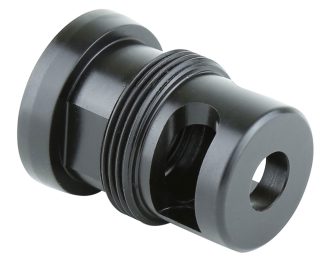 Griffin Armament TMM762 Taper Mount Minimalist Black 17-4 Stainless Steel with 5/8"-24 tpi Threads, 1.34" OAL & 1.07" Diameter for 30 Cal