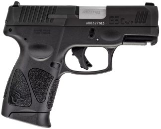 Taurus 1G3C9312X10 G3C  Compact Frame 9mm Luger 10+1 3.26" Matte Stainless Steel Barrel, Matte Black Tenifer Serrated Steel Slide, Black Polymer Frame w/Picatinny Rail, Black Polymer Grip, Right Hand