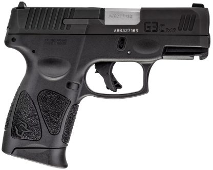 Taurus 1G3C9312X10 G3C  Compact Frame 9mm Luger 10+1 3.26" Matte Stainless Steel Barrel, Matte Black Tenifer Serrated Steel Slide, Black Polymer Frame w/Picatinny Rail, Black Polymer Grip, Right Hand