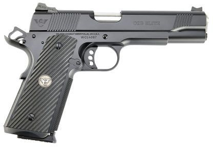 Wilson Combat CQBEFS9 CQB Elite 9mm Luger 10+1 5" Match Grade Barrel, Black Serrated Carbon Steel Slide, Black Armor-Tuff Carbon Steel Frame w/Beavertail, Black G10 Grip