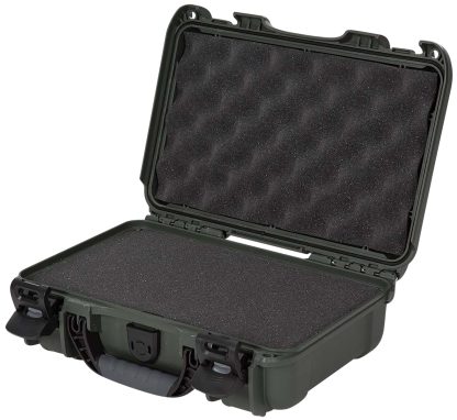 Nanuk 9091006 909 Waterproof & Airline Approved Olive Resin w/ Cubed Foam 11.44" L x 7" W x 3.68" H Interior Dimensions