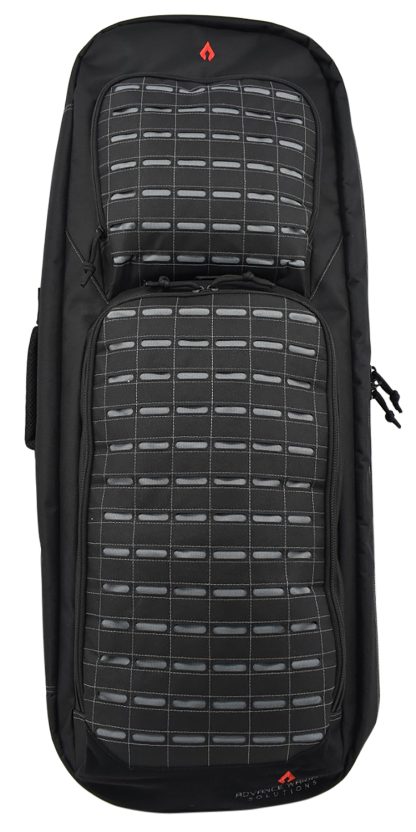 Advance Warrior Solutions FR36RBPBL/GR Frame 36" L Backpack with Side Handle, Black Polyester for Tactical Rifle, Molle Front