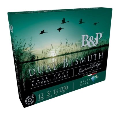 B&p Ammunition 12B4DB43 Dual Bismuth  12Gauge 3" 1 1/4oz Bismuth 3/4Shot 10 Per Box/10 Case