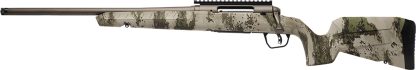 Savage Arms 32310 Axis 2 Pro Compact 6.5 Creedmoor 4+1 20" Gun Metal Bronze Cerakote Heavy Threaded Barrel & Picatinny Rail Carbon Steel Receiver, Fixed Woodland Camo Synthetic Stock, Left Hand