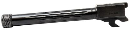 Faxon Firearms 320B910NFLOQT Match Series  9mm Luger Fluted Threaded Black Nitride Stainless Steel, Fits Sig P320