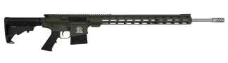 Great Lakes Firearms GL10243SSODG GLFA  243 Win 5+1 24" Stainless Threaded Barrel, OD Green Cerakote Picatinny Rail Aluminum Receiver, Adjustable Black Synthetic Stock, Mil-spec Polymer Grip